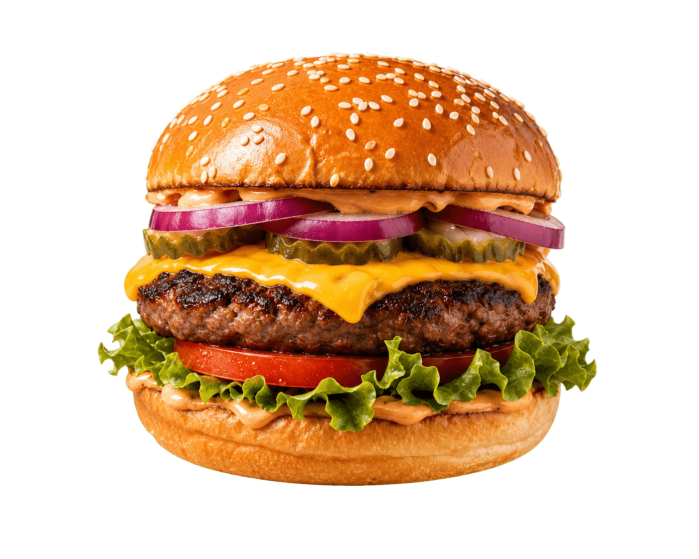 Stacked cheeseburger